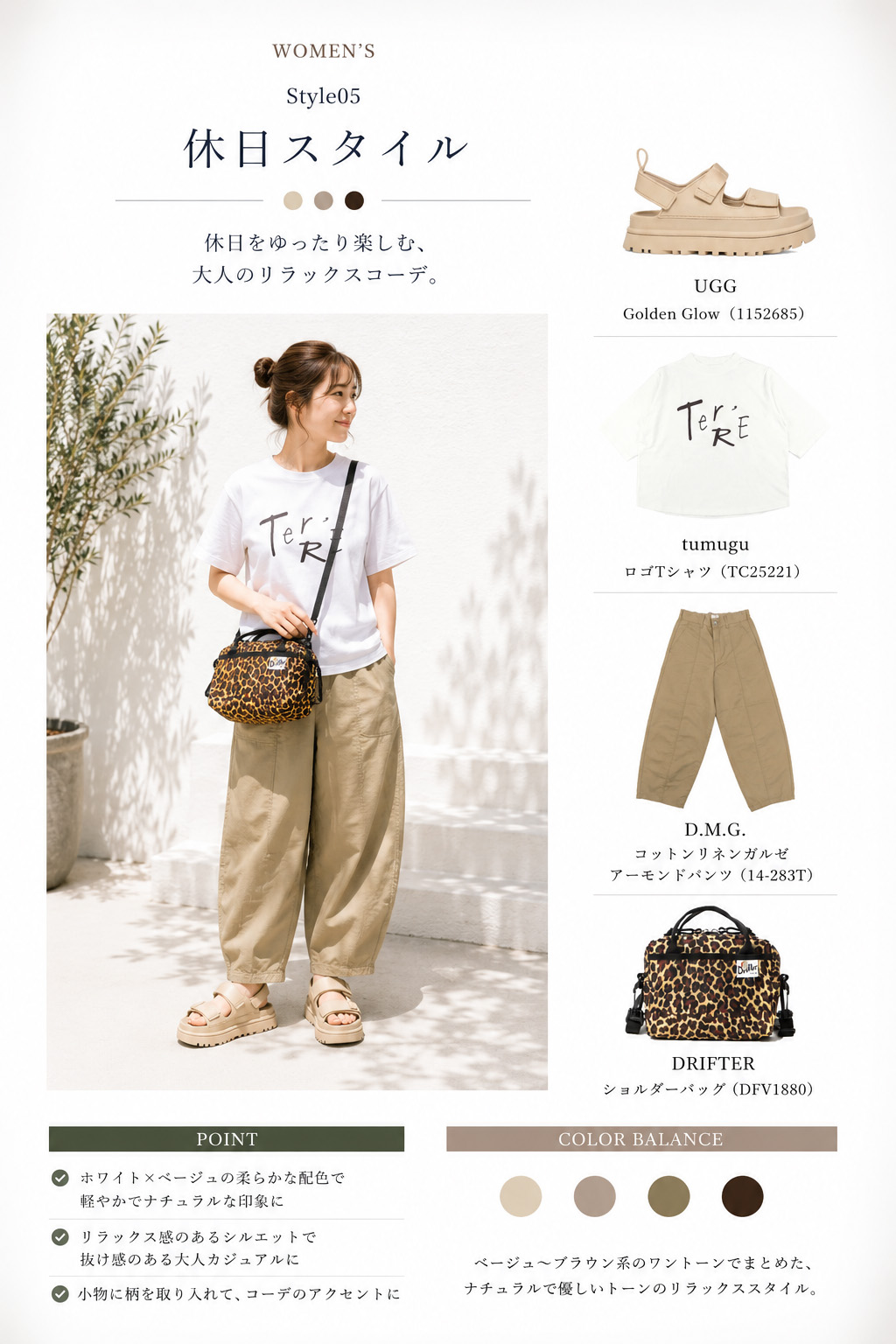 WOMEN'S STYLE 05 コーディネート
