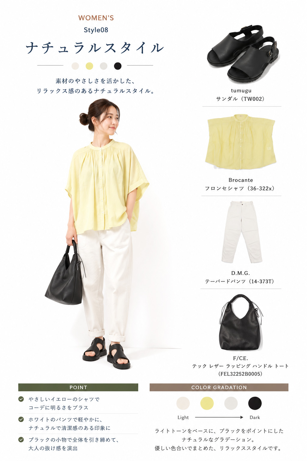 WOMEN'S STYLE 08 コーディネート